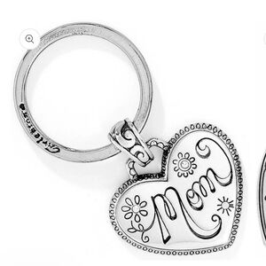 🤍Brighton Silver Heart Keychain with 'Mom' Design🤍